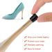 Sibba High Heel Protectors 8 Pairs Black - Anti-Slip Stiletto Heel Stoppers for Outdoor Events - 4 Sizes XS, S, M, L - Buy Online on GoSupps.com