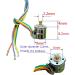 Abovehill 10 Pair 8mm Micro Stepper Motor Set - 2-Phase 4-Wire DC 5-6V with Connection Line and Gear - Buy Online on GoSupps.com