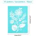 OLYCRAFT 10Pcs Self-Adhesive Silk Screen Printing Stencils - Plant Theme Flower Leaf Designs for DIY T-Shirt Fabric Painting - 7.6x5.5 Inch - Buy Online on GoSupps.com