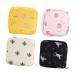 Gleavi 4 pieces of storage bags for women's bandages thickened tampon bag mini money exchange organizer ladies tie storage storage storage pocket tampon holder portable