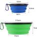 Buy Takuza Foldable Dog Bowls - 2 Piece Silicone Travel Set with Carabiner | 1000ml Feeding & 350ml Water Bowl - Perfect for Dogs On-the-Go - Buy Online on GoSupps.com