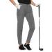 Houmous Women's Golf Pant Stretch Work Casual Ladies Pant Slim Lightweight with Pockets Grey X-Small