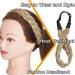 Silk-Co Women Hair Band - 5 Strands Braided Headband | Elastic Vintage Hair Accessory for Weddings & Parties | Ash Blond 3.8cm Wide - Buy Online on GoSupps.com