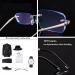 Randless Reading Glasses for Men & Women - Diamond Cut Blue Light Blocking Computer Glasses Flexible TR90 Frame in Teal Size 1.75x - Buy Online on GoSupps.com