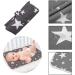 Portable Foldable Nappy Changing Mat | Waterproof Diaper Changing Pad | 35cm x 60cm | Grey Star Design - Buy Online on GoSupps.com