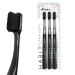 Habit Toothbrush | Ultra-Soft | 6500 Bristles | Travel Cover | Gentle Cleaning with Ergonomic Head | (3 Pack  Black) 3 Count (Pack of 1) Black