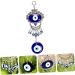 ABOOFAN 3pcs Blue Pendant Keychain Accessories Blue Eye Amulet Ornament Hanging Pendant Charm Devil Eye Rear - Buy Online on GoSupps.com