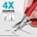 Professional Podiatrist Toenail Clippers for Thick & Ingrown Nails - Curved Blade Grooming Tool for Men & Seniors (Red) - Buy Online on GoSupps.com