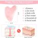 Uraqt Gua Sha - Heart Shape Jade Facial Massage Tool for Skin Care Tension Relief & Beauty | Pink Guasha Board for Face Eyes & Neck - Buy Online on GoSupps.com