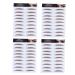 Gogogmee 4pcs Eyebrow Stickers Makeup Stickers False Eyebrows 6d Hair-like Eyebrows Stickers Transfer Paper