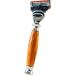 Hans Baier Exclusive wet razor - 25682 - Gillette Fusion - olive wood handle