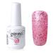 Vishine Soak-off Gel Polish Lacquer Nail Art UV LED Manicure Varnish 15ml Glitter Pink(295) #295