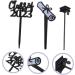 KOMBIUDA 30pcs 2023 graduation cake insert grad cake toppers graduation cupcake toppers graduation cake picks 2023 graduation party supplies cat cupcake toppers plastic paper cup graduate 7.6X4CM Black - Buy Online on GoSupps.com