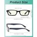 Eyekeper Computer Reading Glasses - UV Protection Anti-Blue Light Scratch-Resistant Spring Hinges | BB40 Black 1.0 Diopter - Buy Online on GoSupps.com