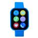 Silli Chews Silicone Baby Smart Watch Wrist Teether for Teething Relief | Hand Teethers for Babies Infants and Toddlers | Kids Teething Ring Toys Pretend Play Phone Baby Teether Blue Silly Chew Toy Blue Smart Watch