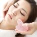 2 Piece Gua Sha Set - Rose Quartz Facial Massage Stones for Glowing Skin | Jade Gua Sha & Face Massager - Buy Online on GoSupps.com