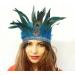 amangul Carnivals Party Headband for MardiGras Festival Holiday Adult Feather Hairband Role Play Stage Headwear(Lake Blue Adult) - Buy Online on GoSupps.com