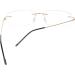 JoXiGo Rimless Reading Glasses for Men & Women - Ultralight Silver Frame + Gold Case - Ideal for 70-74 Years - Buy Online on GoSupps.com