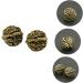 Frcolor Copper Walnut Hand Massage Balls - Deep Tissue Foot Massage Device | Retro Chinese Wenwan Handicraft - 3.5x3cm Golden - Buy Online on GoSupps.com