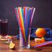 200 Pcs Colorful Long Disposable Drinking Straws - 0.23'' Diameter, 10.2'' Length - Random Assorted Colors - Buy Online on GoSupps.com