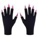 CGBOOM UV Nail Gloves - Protective gloves for gel manicures fingerless protect hands from UV lamps skin care