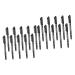Hemoton 20 pcs Waterproof Embroidered Fine Oil Cosmetics Marking Skin Eyebrow Mapping Pen Position Pens