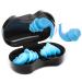 EarPlugs for Sleeping Noise Cancelling 2 Pairs Reusable Silicone Earplugs Waterproof Noise Reduction for Concert  Swimming  Sleeping  Snoring  Work Study(Blue)