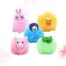 NUOBESTY Kids Cartoon Animal Bath Shower Sponge Scrubber - 4pcs (Random Style) | Children Toddler Bathroom Supplies - Buy Online on GoSupps.com