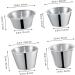 MAGICLULU 4pcs Stainless Steel Sauce Cup Salad Dressing Cruet Reusable Sauce Cups Stainless Steel Container Small Condiment Cups Stainless Steel Sauce Jug Sauce Bowl Pot Tomato Measuring Cup - Buy Online on GoSupps.com