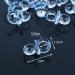 Blue Acrylic Mini Pacifiers - 50 Pack for Baby Shower Decorations | International Shipping Available - Buy Online on GoSupps.com