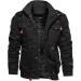 Hanxiulin Men's Oversized Plush Jacket - Warm Lined Fleece Winter Parka | Breathable Black Bladder Fleece Coat - XL - Buy Online on GoSupps.com
