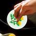 Wood Pulp Sponge Wipe - Flower Pattern Dish Sponges for Washing Dishes Kitchen Sponges Pack Hangable Design for Kitchen Cleaning Tables - Buy Online on GoSupps.com