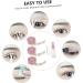 minkissy 2 Sets Double Eyelid Sticker Self- Adhesive Eye Tapes Eyelid Stickers Mantilla Veils Catholic Makeup Tape Transparent Tape Beauty Products Pink Cover up Adhesive Strip - Buy Online on GoSupps.com