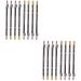Healeved 16 Pcs Pencil Sharpener Eyebrow Pencil Eyebrow Makeup Waterproof Eyebrow Pencil Makeup Pencil 1 count (Pack of 1) Blackx2pcs