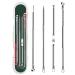 Blackhead Removal Tools 4 Pcs Pimple Popper Tool Kit Professional Stainless Pimples Comedone Extractor with Portable Case(Silver)
