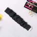 Compatible for Popglory P22 Band  Fabric Elastic Scrunchie Elastic Women Cute Replacement Straps Compatible for Popglory P22 / Donerton Smartwatch / iTouch Air 3 / IOWODO R3Pro Smartwatch Black - Buy Online on GoSupps.com