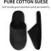 Luxury Spa Slippers Set - Cotton Memory Foam Non-slip Closed Toe - 3 Pairs in Black, Gray, White - Size 8-9 Women/7-8 Men - Buy Online on GoSupps.com