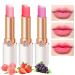 evpct 3Pcs Peach Strawberry Grape Tinted Lip Balms PH Lip Color Changing Lipstick Stain Gift Set Queen for Women Girls Korean Mood Long Lasting Color Change Light Pink Lipstick Lip Tint Gloss 3 Count (Pack of 1) 3Pc Peac...