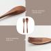 AIDIRui 8 Pcs Wooden 9 inchJapanese Spoon Fork Set Kitchen Tableware Natural Wood Cutlery Wooden Dinner Cutlery Set - Buy Online on GoSupps.com