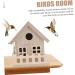 Exceart Unpainted Wooden Birdhouse Set - 3 Decorative Bird Cages (14x13cm) | Bulk Bird Nest Accessories for Garden - Buy Online on GoSupps.com