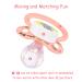 Shop LittleForBig Large Shield Pacifier Generation II - Adult Size Astro Babies Pink Bunny Pattern | Premium International Shipping Available - Buy Online on GoSupps.com