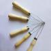 3Pcs Steel Wire Loop Button Hook with Wooden Handle - Button Assist Tool - Buy Online on GoSupps.com
