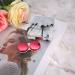 BTOSEP Hot Pink Portable Square Contact Lens Case with Marble Surface & Mirror - Ideal for Travel & Daily Use - Buy Online on GoSupps.com
