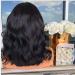 BGHJUE African Wig Black Short Roll Hair Synthetic Lace Front Wigs For Black Women Soft Hair Heat Resistant Hair