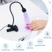 Krofaue UV LED Nail Lamp - Professional 3W Gel Nail Dryer with 4 Levels Setting for Gel Polish Curing - Black - Buy Online on GoSupps.com