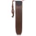 Clip-In Ponytail Extension Wrap Around | Long Straight Curly Hairpiece for Women | Medium Brown 32 Inch - Buy Online on GoSupps.com