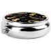 Portable 3 Compartment Round Pill Box | Decorative Mini Pill Organizer for Travel | Ideal for Vitamins & Medications - Buy Online on GoSupps.com