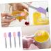 Doitool Mini Silicone Spatula Set - 4 Silicone Wax Filler Tools for Face & Hard Wax Application - Essential Wax Supply Accessories - Buy Online on GoSupps.com