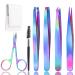 Plucking the tweezers 4-piece tweezers set tweezers pointed stainless steel eyebrow tweezers professional splinter tweezers for eyebrows eyelashes ingredient hair beard hair