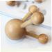 Wooden Roller Massager for Scalp & Body Pain Relief - Shiatsu Therapy & Foot Reflexology - Buy Online on GoSupps.com